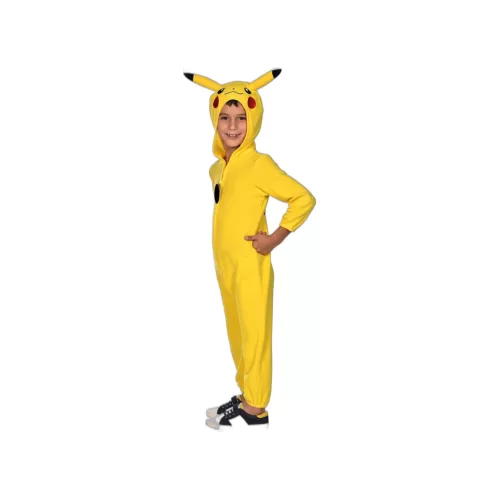 Pikachu gyerekjelmez – Amscan, 8–10 éveseknek (134 cm), kapucnis overál
