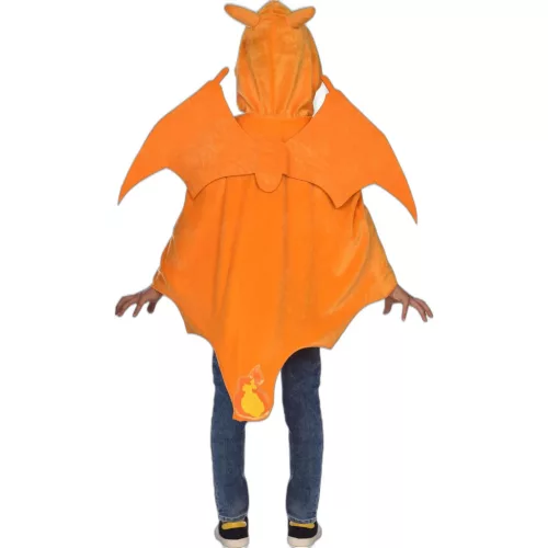 Amscan Pokémon Charizard jelmez köpeny – narancssárga, 8–12 éves gyermekeknek