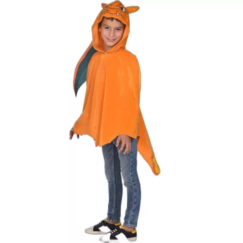 Amscan Pokémon Charizard jelmez köpeny – narancssárga, 8–12 éves gyermekeknek