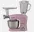 DMS 3 az 1-ben konyhai gép KMFB-1700B álló mixer húsdarálóval, 5 liter, 1700 W rózsaszín 4251362486131