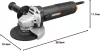 Worx WX713 elektromos sarokcsiszoló (800W, 125mm)