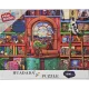 HUADADA 1000 db-os puzzle – Varázslatos könyvespolc cicával