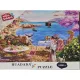 HUADADA 1000 db-os puzzle – Virágos tengerparti terasz
