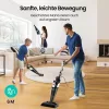 Hihhy H-611 4 az 1-ben állóporszívó, 600W, 6 méteres kábel, 180°-os szívófej és 20KPA szívóerő, magas hatékonyságú szűrőrendszer, porszívó kemény padlókhoz.