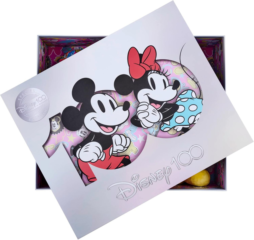 Simba Disney 100 Éves Jubileumi Mickey és Minnie Egér Gyűjtői Plüss Szett sorszámozott tanúsítvánnyal (33 cm)