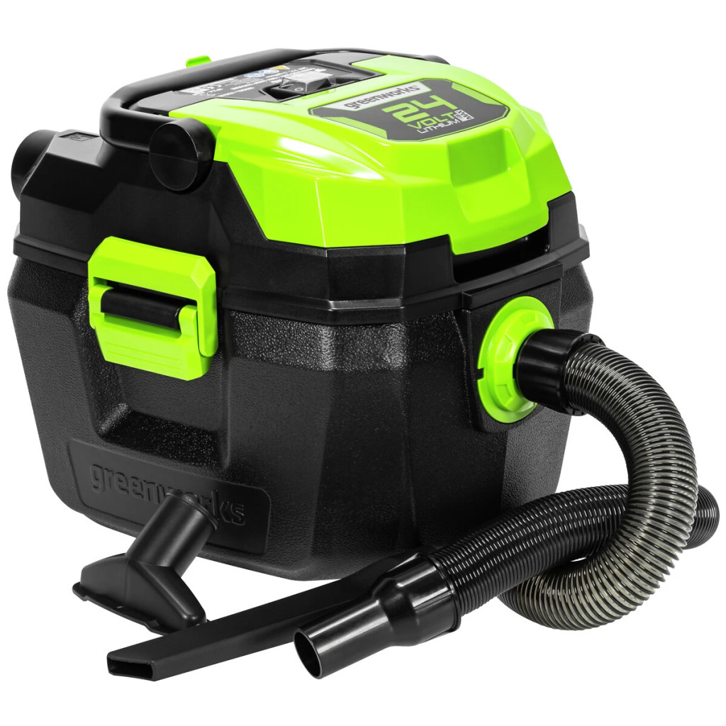 Greenworks G24WDV 24V akkumulátoros száraz-nedves porszívó (Akku és töltő nélkül)