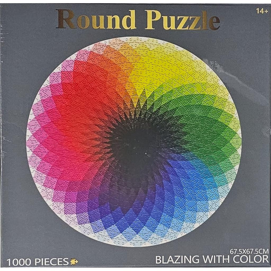 HUADADA 1000 db-os kerek puzzle – Színpompás színátmenet
